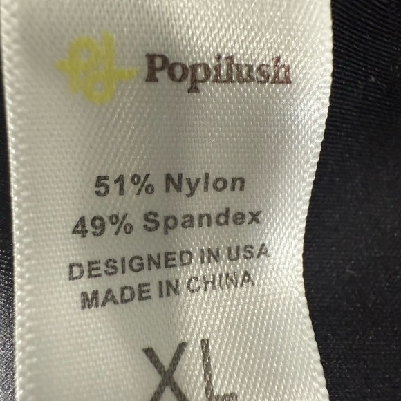 Popilush Black Long Sleeve Wrap Blouse with Tie Front - Picture 2 of 7